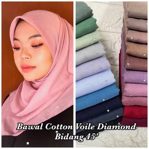 Bawal Cotton Voile Diamond Bindang 45